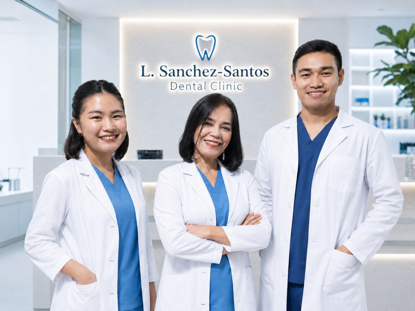 Dental team at L.Sanchez-Santos Dental Clinic
